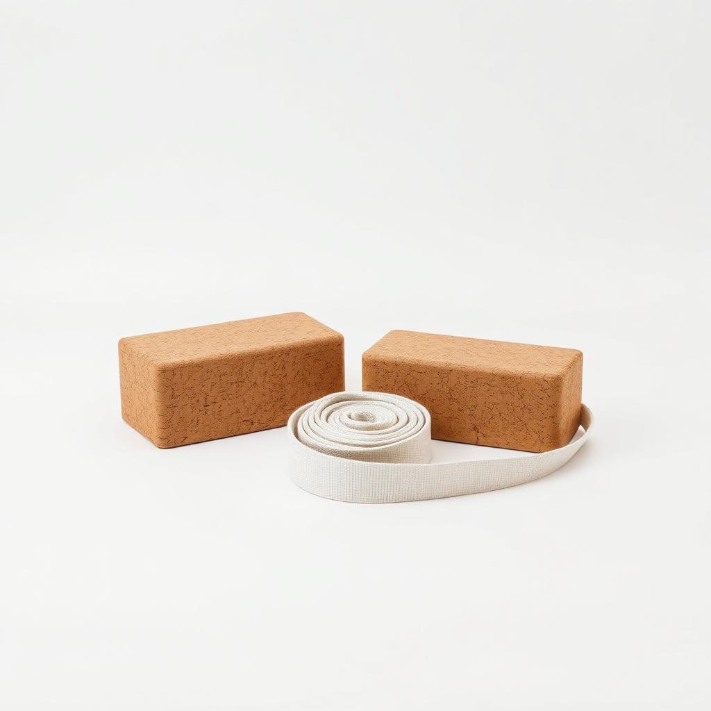Cork Yoga Blocks + Strap